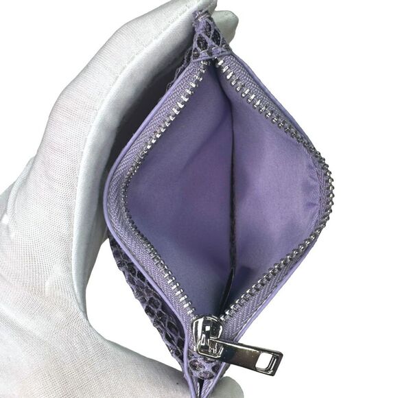 Urban Outfitters Lucy Slim Cardholder Wallet - Purple Snake - 5” x 3.25” - Picture 2 of 4